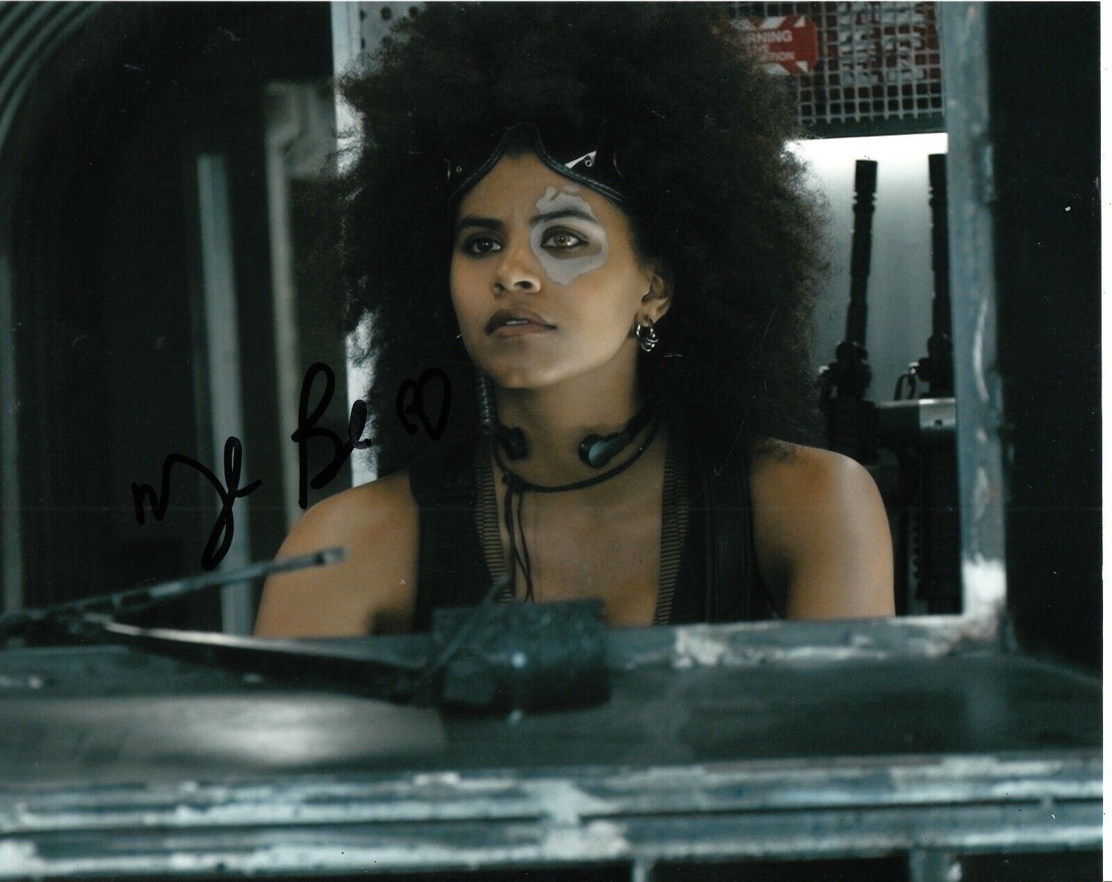 ZAZIE BEETZ SIGNED DEADPOOL Photo Poster painting UACC REG 242 (3)