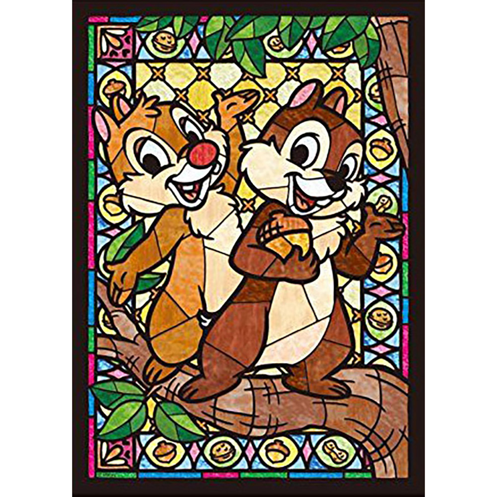 

Stained Glass Rabbit - Round Drill Diamond Painting - 30*40CM, 501 Original