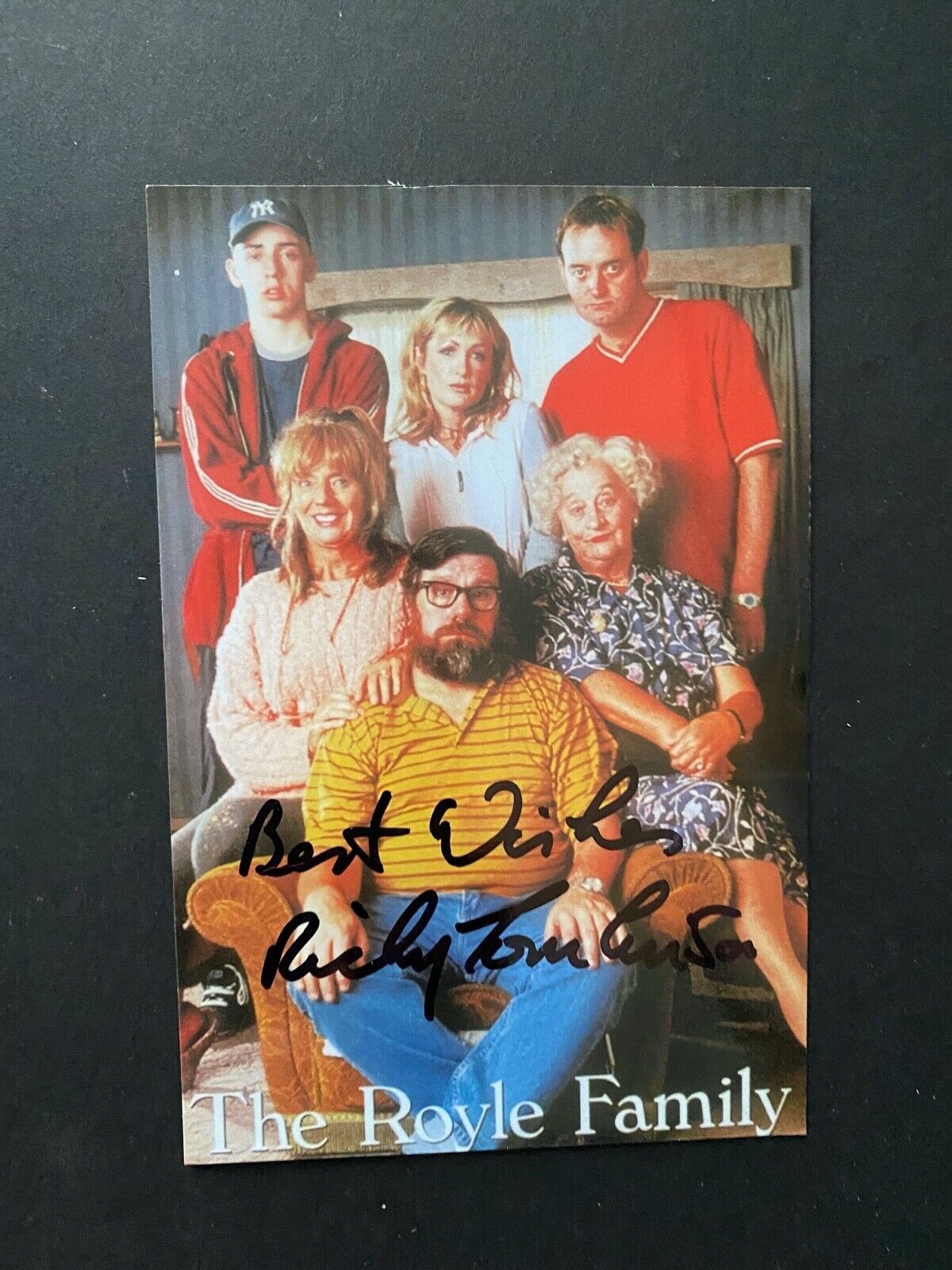 RICKY TOMLINSON - THE ROYLE FAMILY COMEDY ACTOR - SUPERB SIGNED Photo Poster paintingS