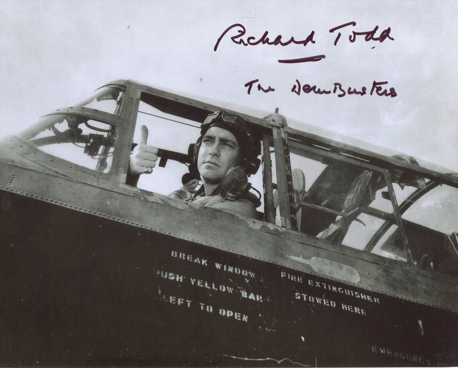 Actor Richard Todd signed Dambusters Photo Poster painting WITH Photo Poster painting PROOF! - UACC DEALER