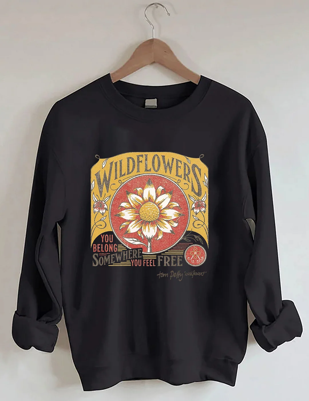 Tom Petty Wildflowers Natural Sweatshirt
