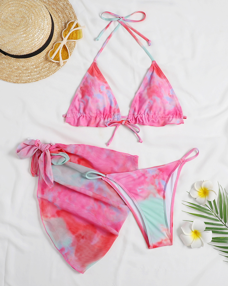sunset glow two piece swimsuit