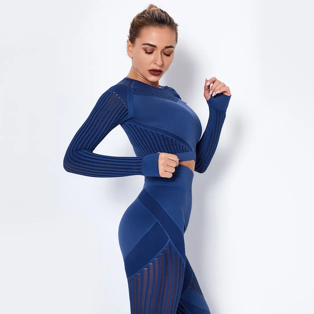 Ladies' crop shirt workout