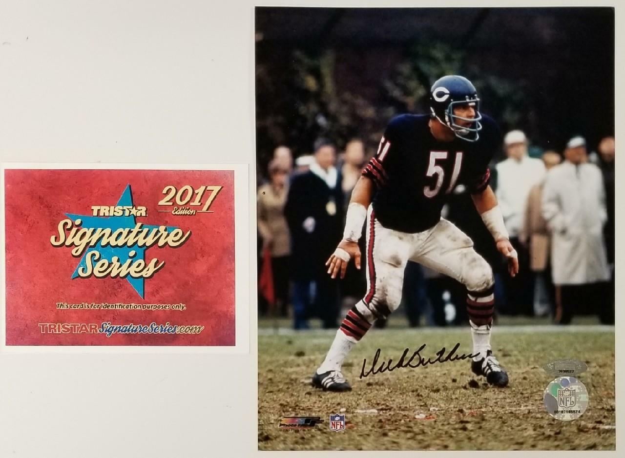 Dick Butkus signed 8x10 Photo Poster painting Chicago Bears Autograph ~ Tristar Hologram COA