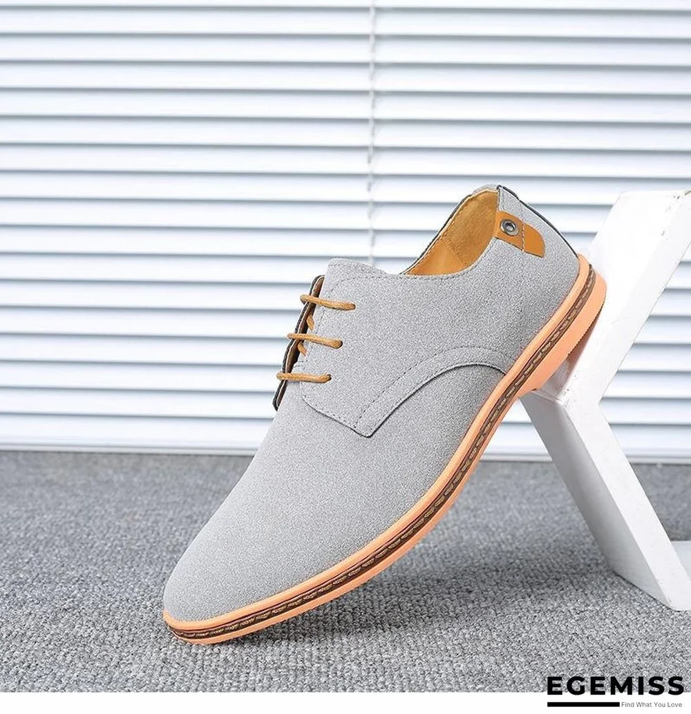 Big Size Suede Leather Men Shoes Oxford Casual Classic Shoes Comfortable Footwear | EGEMISS