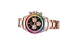 Luxury Watches Rainbow Rose Gold Black Dial 40mm