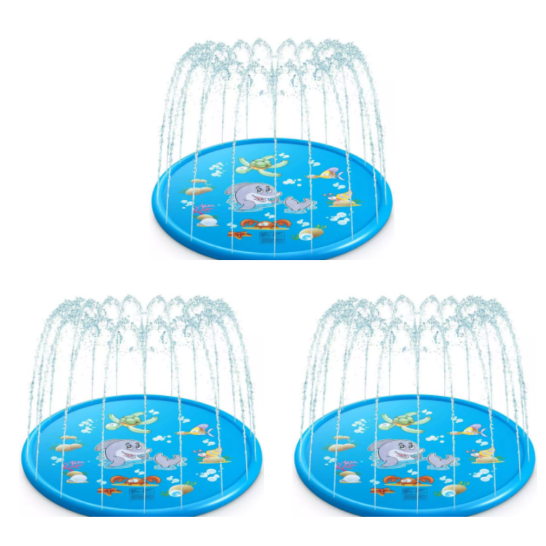 3 Pack - Inflatable Water Sprinkler Splash Pool