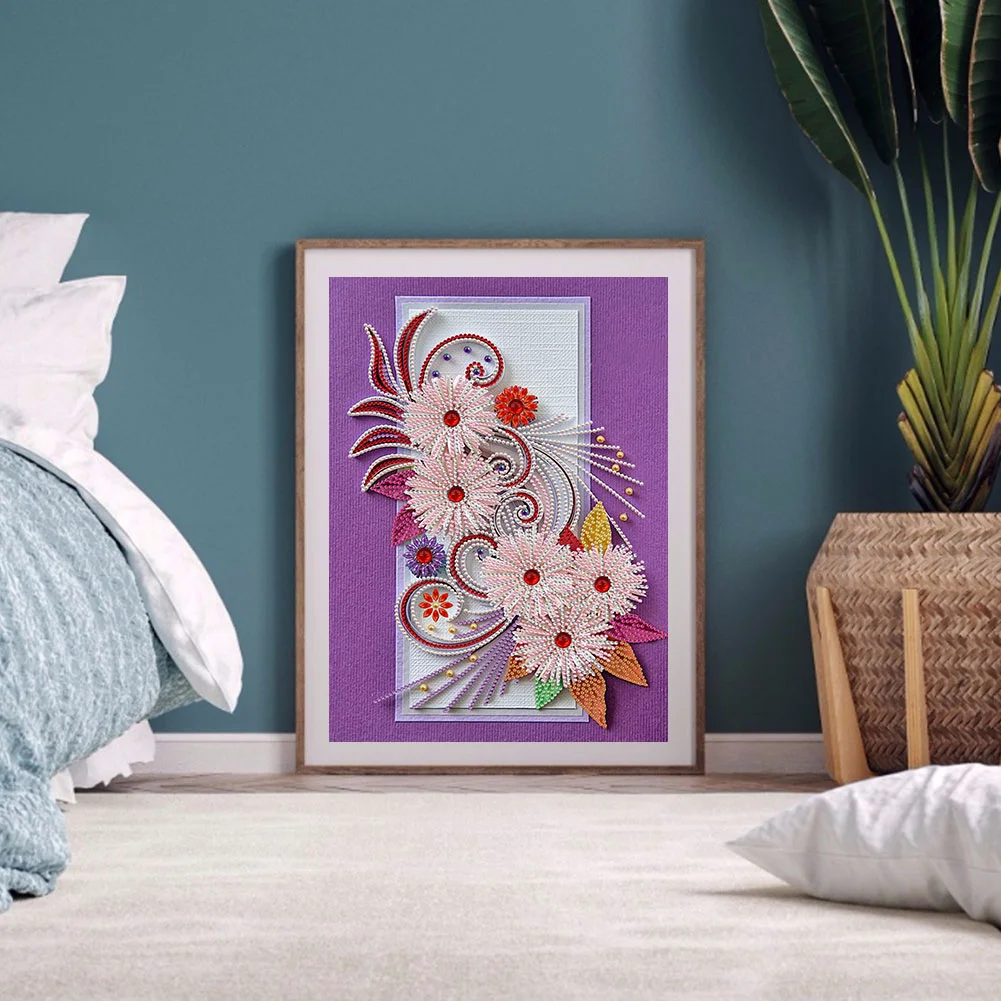 Diamond Painting - Special Shaped Drill - Flower(30*40cm)