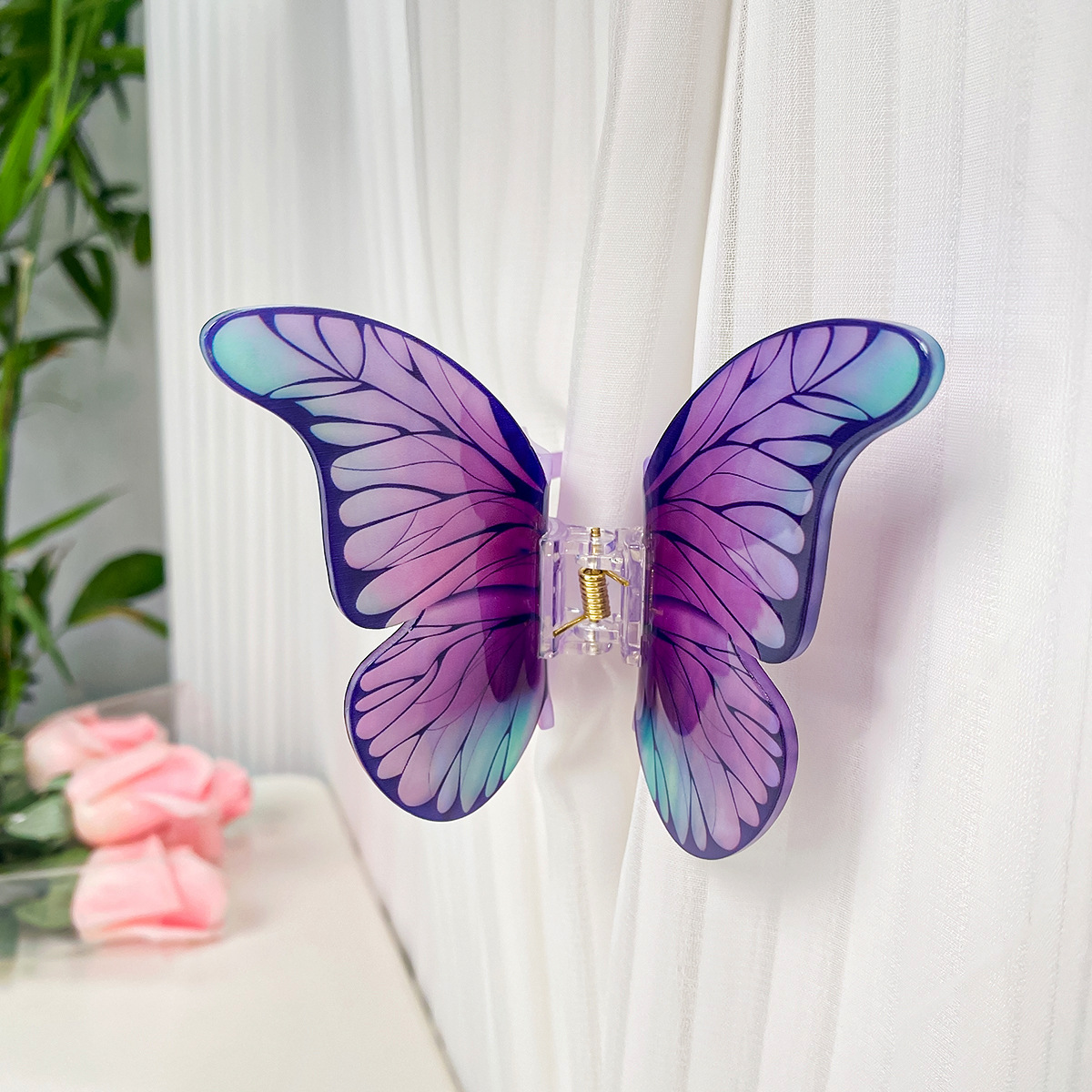 Butterfly hair claws