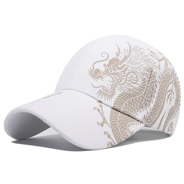 Dragon Couple Cap Original Classic Cotton Baseball Cap Adjustable Dad Hat Unconstructed Plain Cap Outdoor Sports Hat
