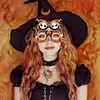 4PCS DIY Diamond Painting Halloween Glasses for Kids and Adults, Funny Crystal Rhinestone Art Eyewear Decoration for Halloween Party Favors, Photo Booth Props, No Lenses