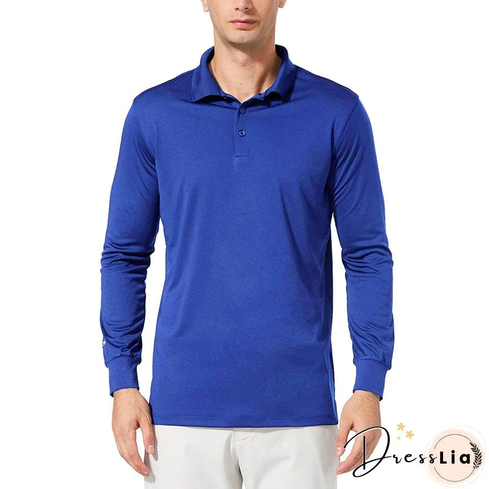 Men's Sportswear Long Sleeve Polos Shirts