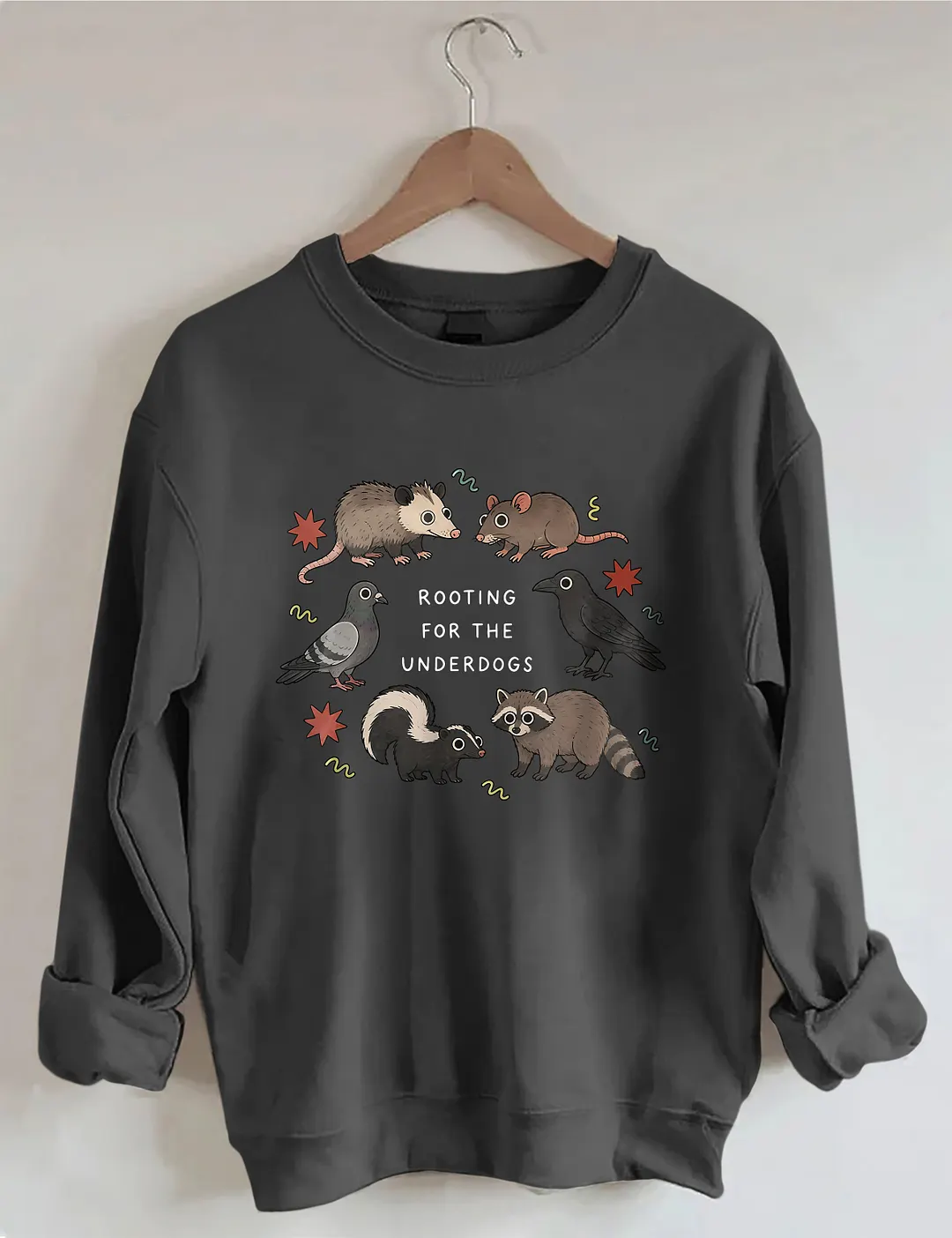 Rooting For The Underdogs Cute Animals Sweatshirt