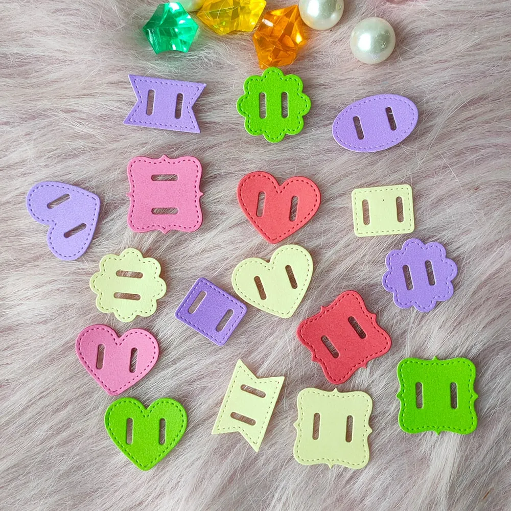 New 6 pcs buttons metal cutting die mould scrapbook decoration embossed photo album decoration card making DIY handicrafts