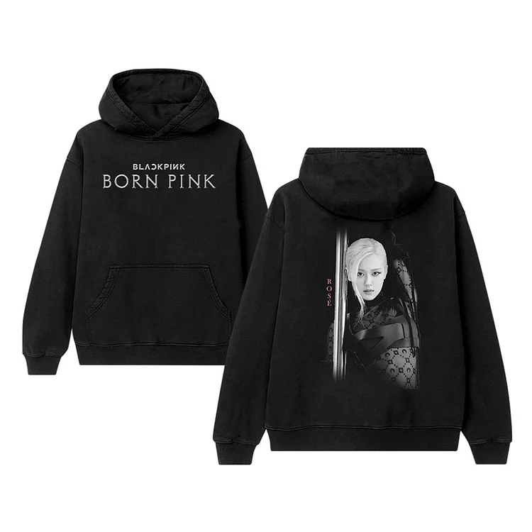 Blackpink black online hoodie