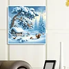 Diamond Painting - Full Round Drill - Snow Scene(Canvas|40*40cm)