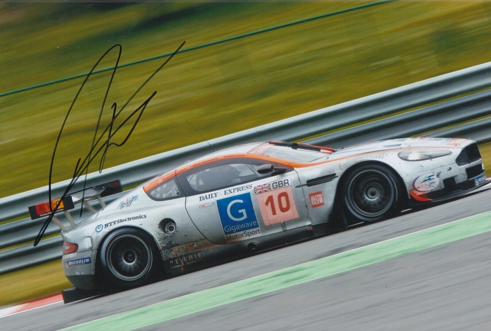 Darren Turner Hand Signed 12x8 Photo Poster painting Le Mans Autograph Aston Martin 4