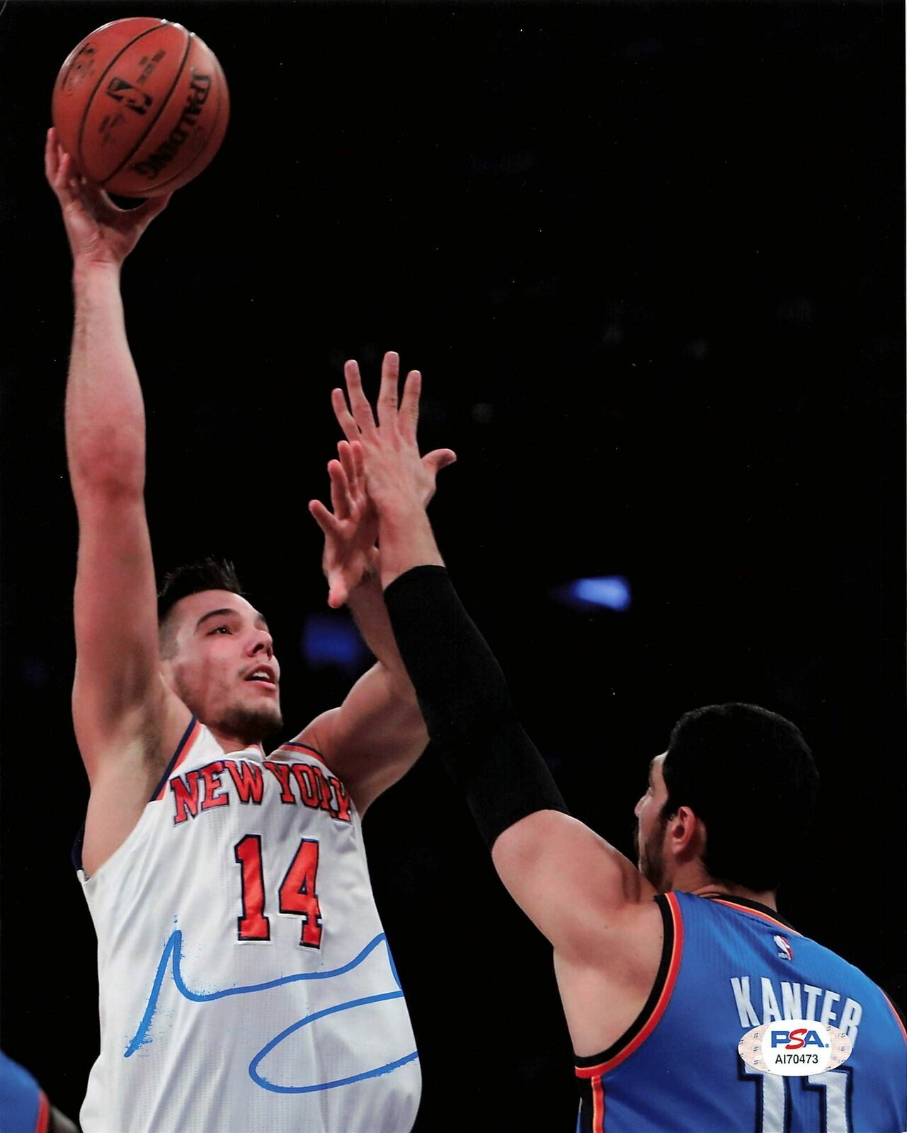 WILLY HERNANGOMEZ signed 8x10 Photo Poster painting PSA/DNA New York Knicks Autographed