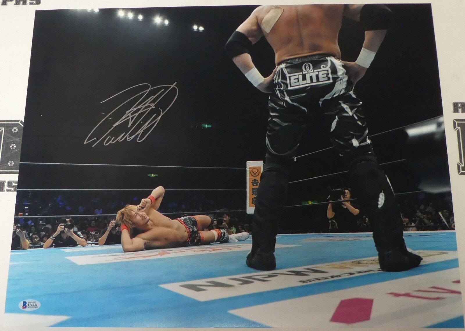 Tetsuya Naito Signed 16x20 Photo Poster painting BAS COA New Japan Pro Wrestling Autograph WWE