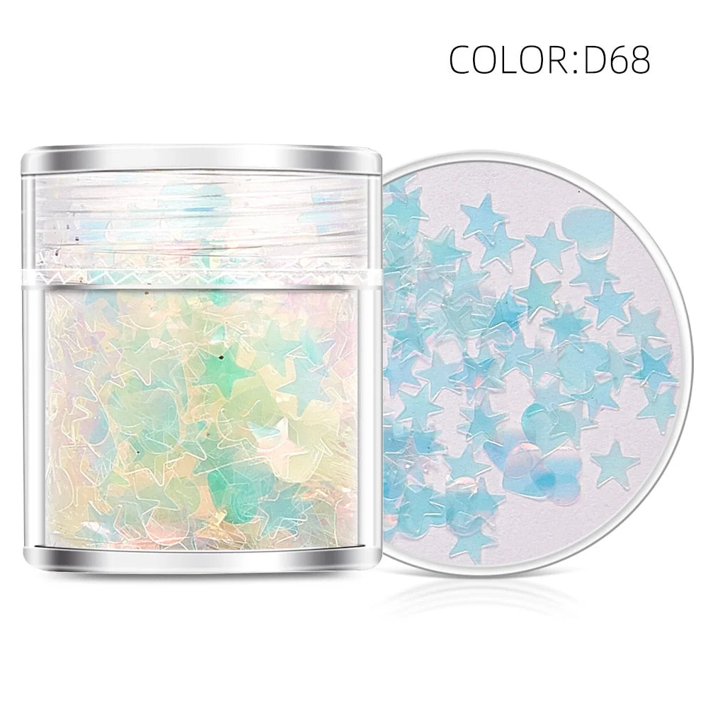 Nail Art Glitter Mix Sequins Color Powder Paillettes For Christmas Tree Party Decor DIY Clothing Sewing Accessories 322