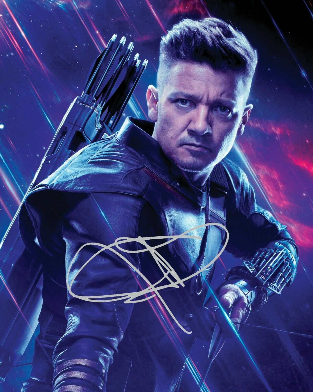 JEREMY RENNER - HAWEYE - AVENGERS SIGNED AUTOGRAPHED A4 PP Photo Poster painting POSTER