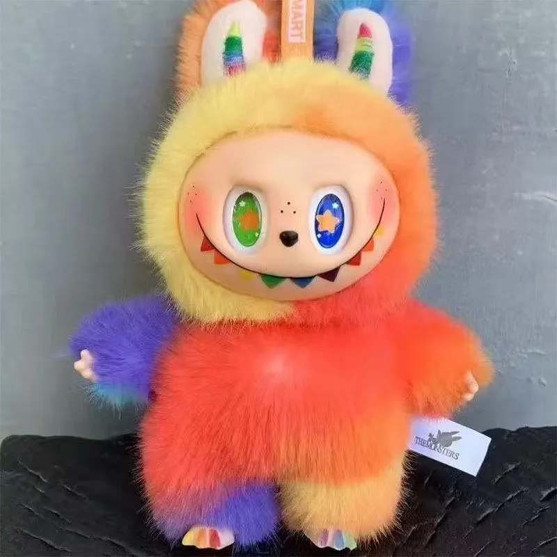 Applicable to genuine labubu lab cloth plush doll bubble mart trendy play blind box doll gift high-end doll