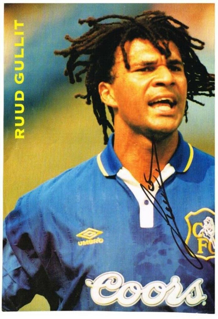 RUUD GULLIT Signed Photo Poster paintinggraph - AC Milan / Chelsea / Netherlands - reprint