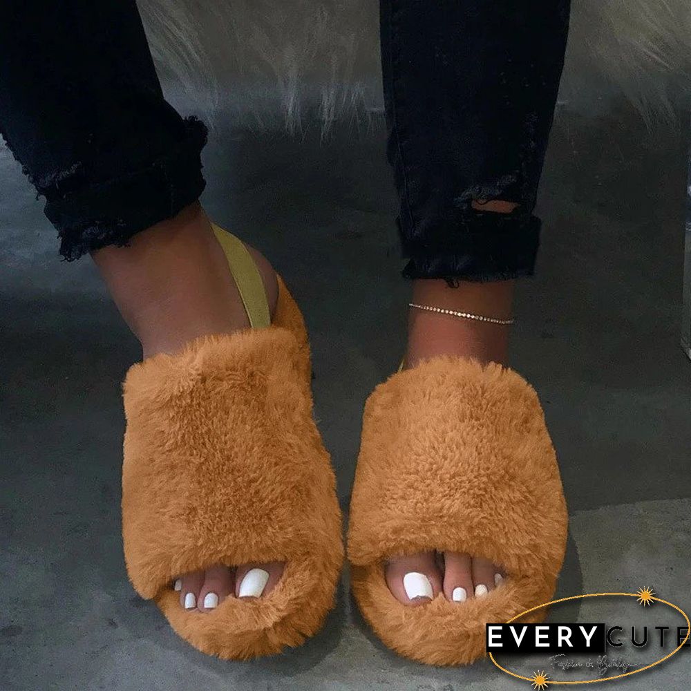 Women Casual Comfy Open Toe Slip On Flat Sandals