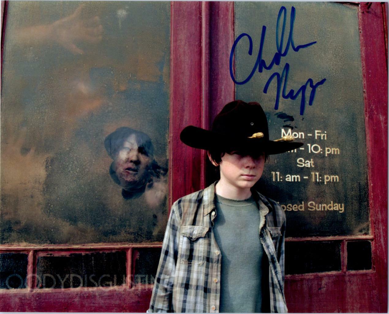 Chandler Riggs autographed 8x10 Photo Poster painting signed Picture Very Nice and COA