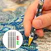 (US Local)5Pcs 5D Crystal Gem Pick Up Tool 23cm Dotting Wax Pencil for Art Craft