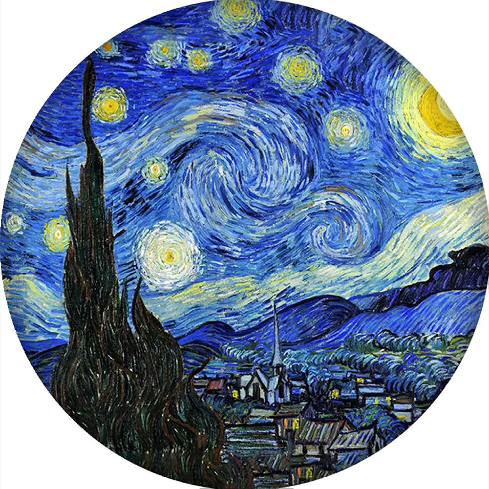 

40x40cm Round Drill Diamond Painting-Starry Sky, 501 Original