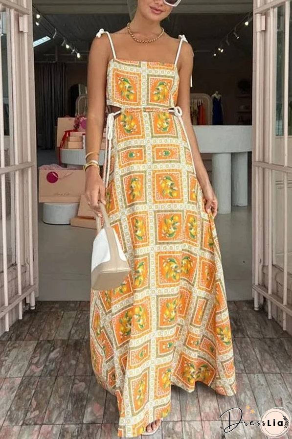 Summer Drawstring Casual Dress