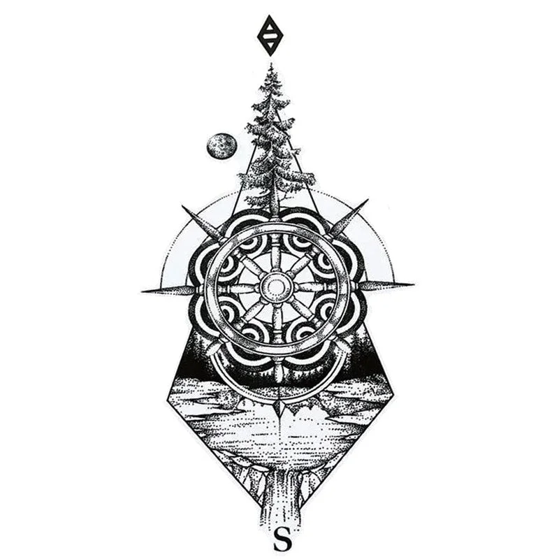 Waterproof Temporary Tattoo Stickers Butterfly Tiger Feather Design Tattoo Children Black Body Art Fake Tattoos for Men Women