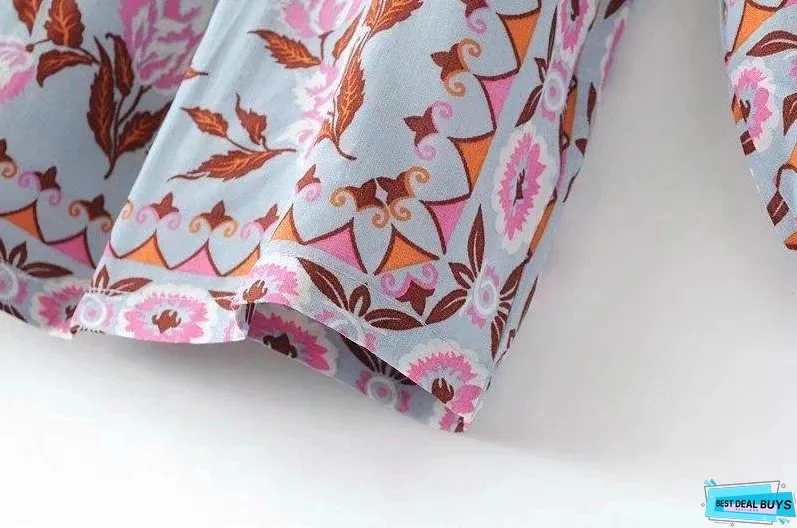 Bohemian long-sleeved lace sunscreen loose blouse