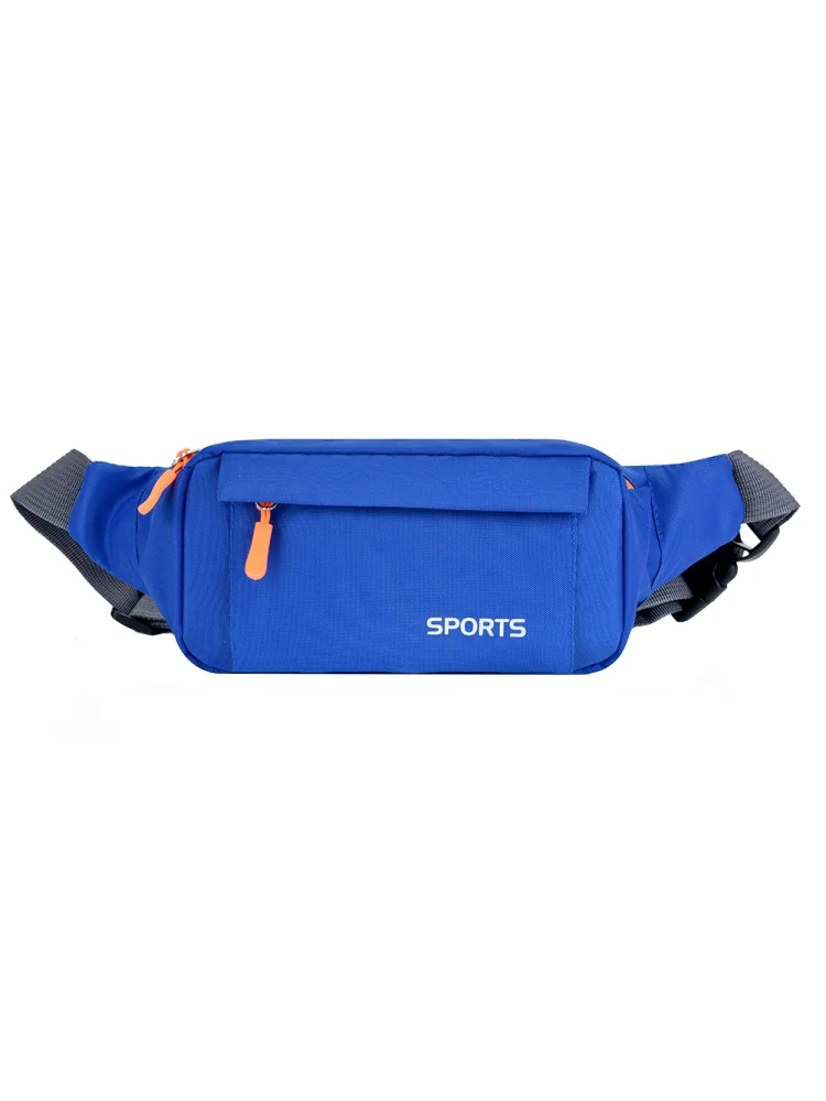 Waterproof Oxford Waist Bags Women Men Sports Fanny Chest Belt Pack (Blue)