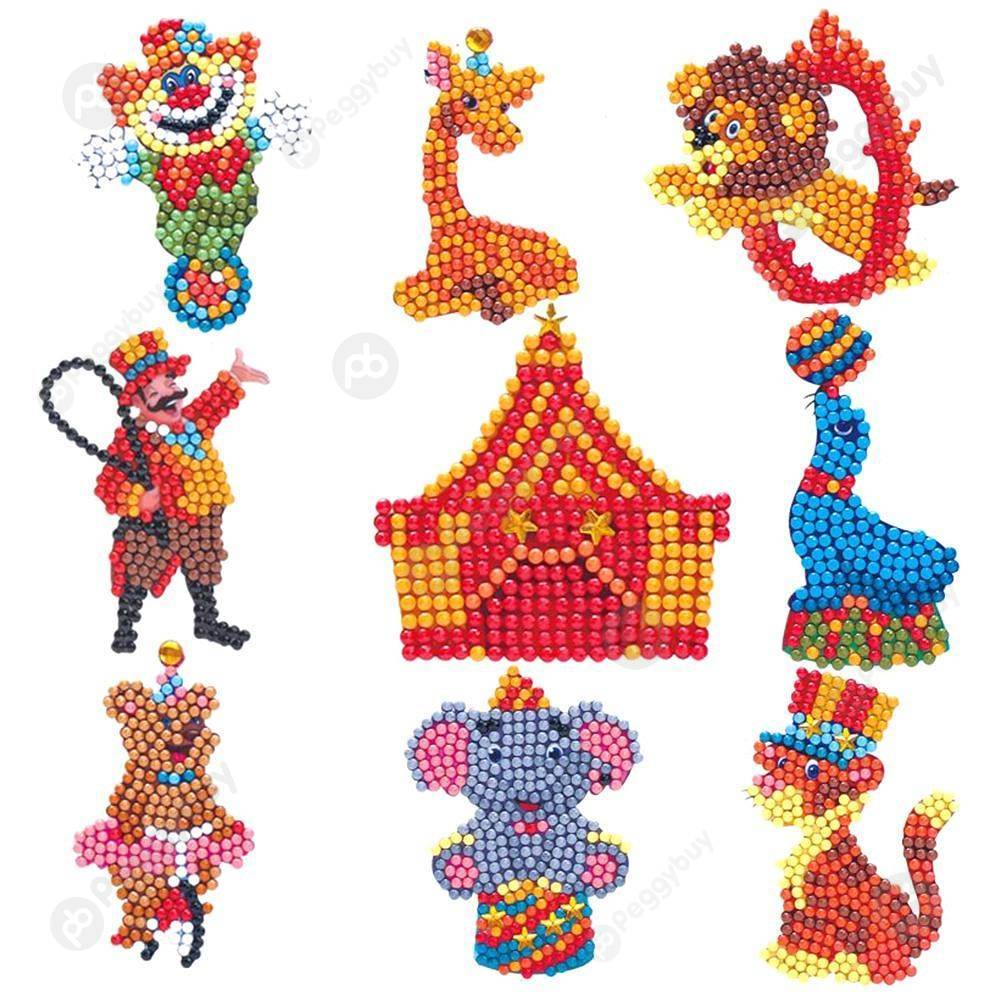 

Circus Troup-DIY Creative Diamond Sticker, 501 Original