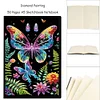 (US Local)50-Page A5 Butterfly Diamond Painting Diary NoteBook Holiday Birthday Gift