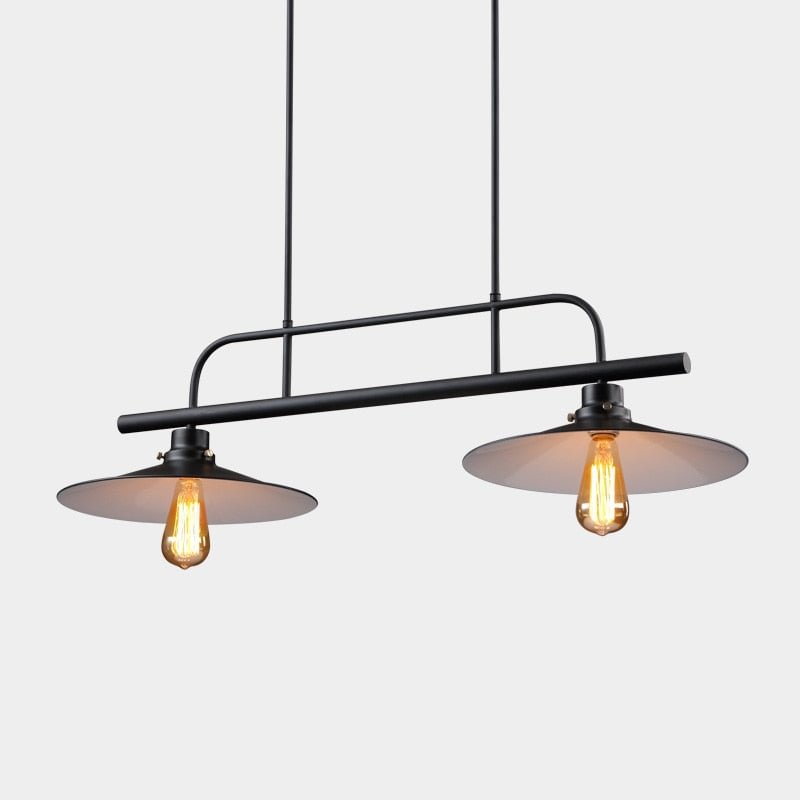 Vintage Pendant Lights For Dining Room Kitchen Fixtures Loft Iron Lampshade Black Retro Restaurant Loft Home Hanging Lamp Lustre
