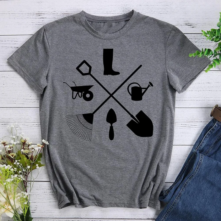 gardening Round Neck T-shirt