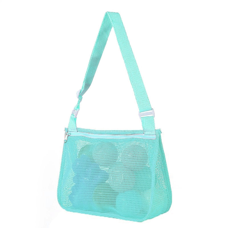 New Color Matching Children’s Toy Bag Shell Storage Bag Travel Beach Bag Hollow Transparent Beach Bag