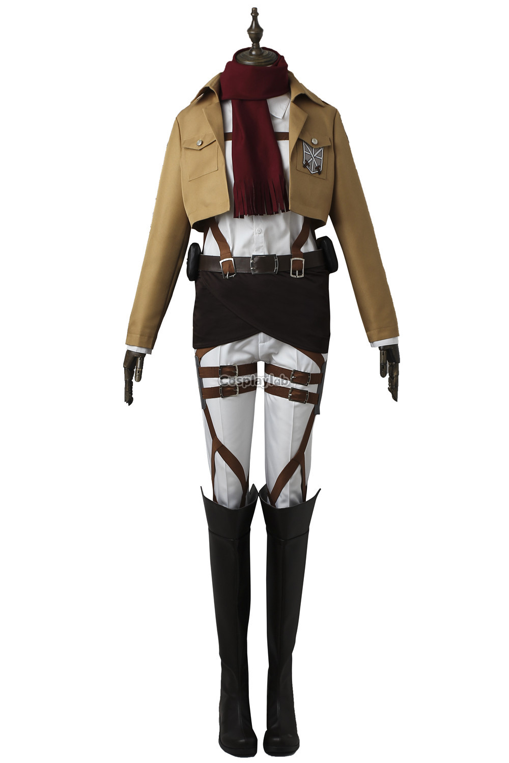 Mikasa Ackerman Outfit Cosplay Costume
