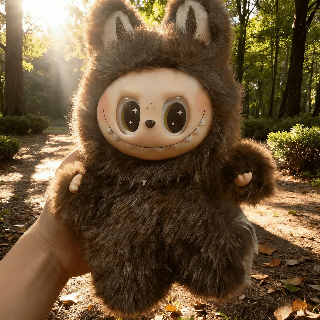 Applicable to genuine labubu lab cloth plush doll bubble mart trendy play blind box doll gift high-end doll