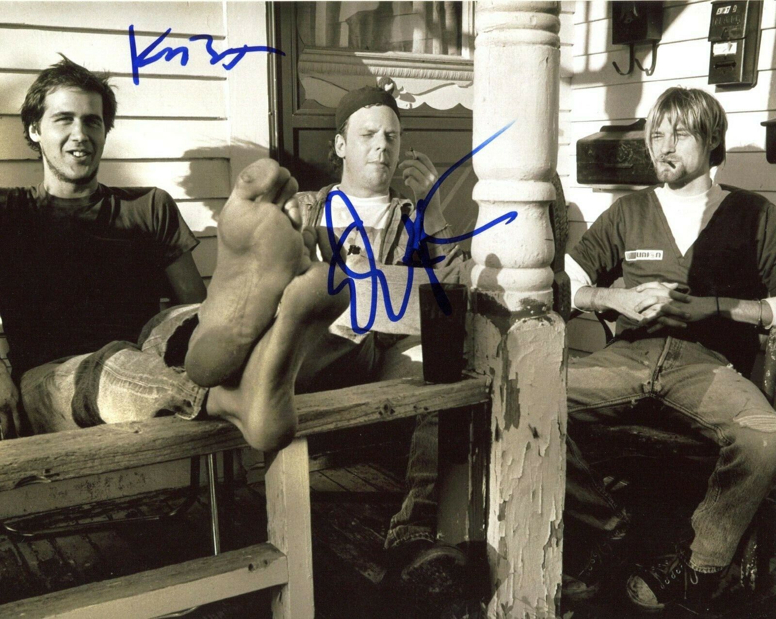 Krist Novoselic & Dan Peters Nirvana Autographed Signed 8x10 Photo Poster painting Kurt Cobain