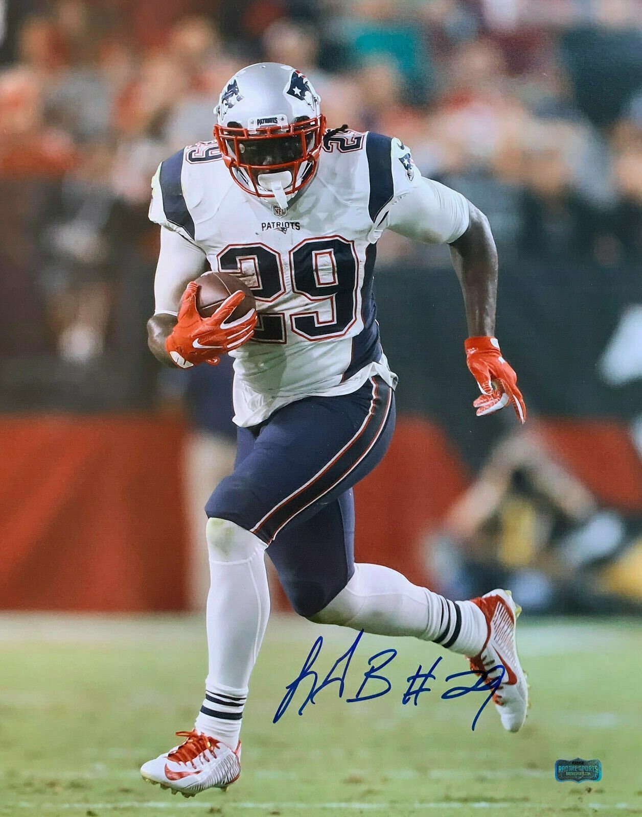 LeGarrette Blount Signed 16x20 Photo Poster painting Autograph New England Patriots RADTKE COA