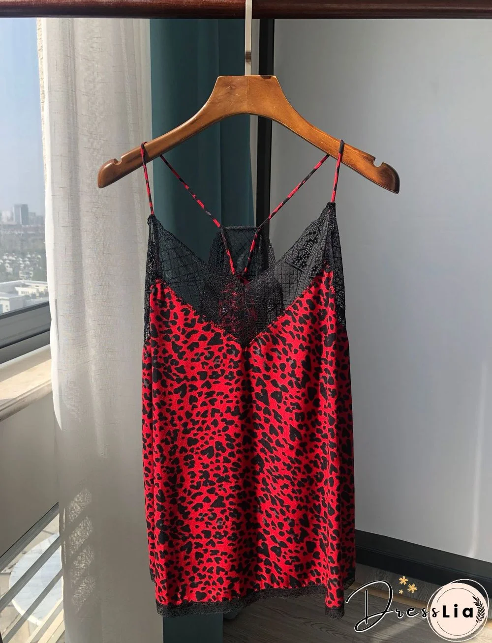 Silk Women New Style Romantic Neckline Exquisite Lace Stitching Letter Printing Girls Camis Vest