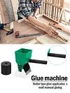 3/6 inch Paint Buckets Glue Applicator Roller Handheld Gluer with 2 Wheels