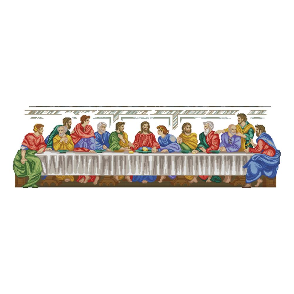 

The Last Supper - 14CT Stamped Cross Stitch - 95*34cm, 501 Original