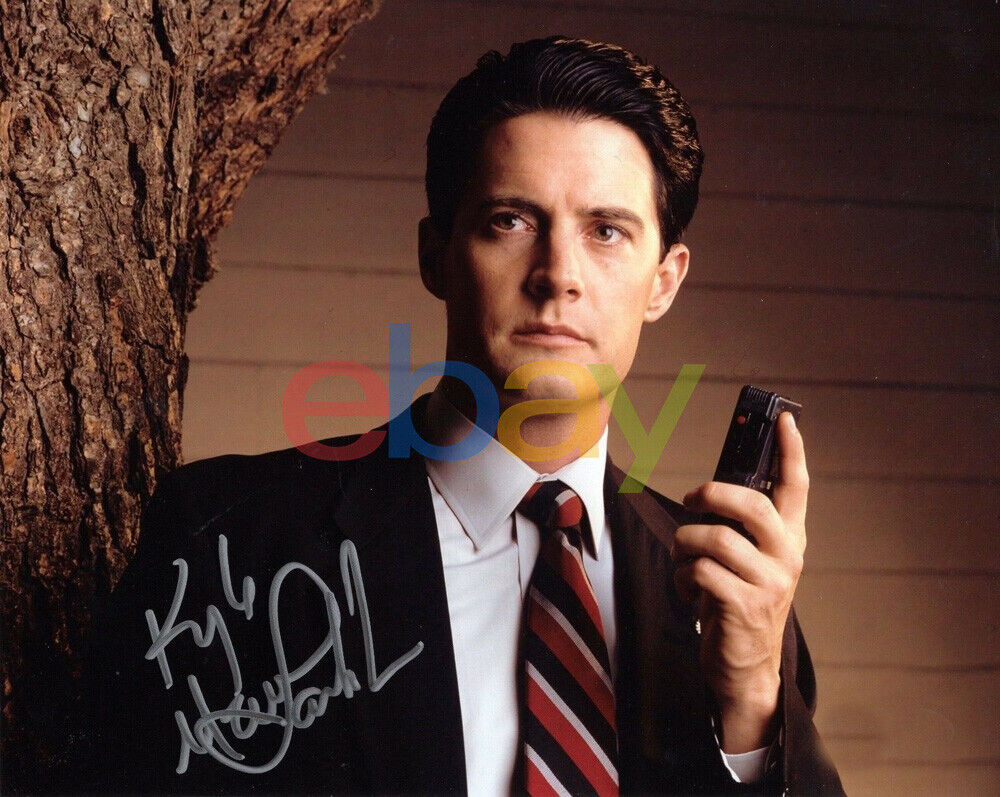 KYLE MACLACHLAN SIGNED 8x10 COLOR Photo Poster painting AGENT COOPER TWIN PEAKS reprint