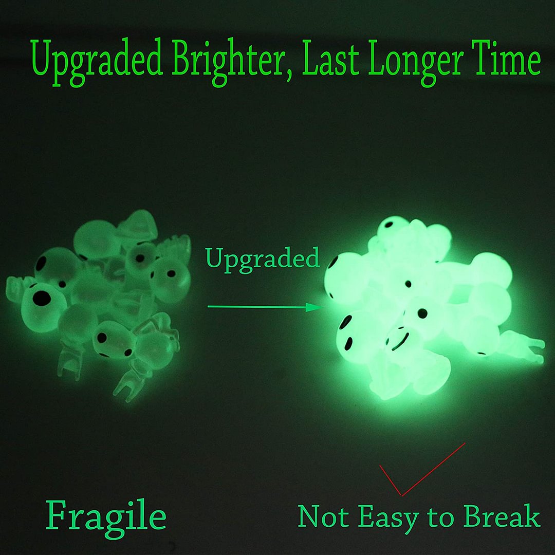 ⭐Glow in Dark Tree Elves Garden Decor Miniature Luminous Ghost 10pcs