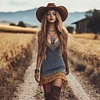 Vintage Western Girl Boho Chic Cowboy Style Dress by Inlyline